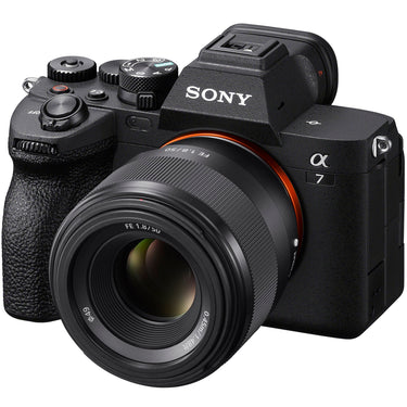 Sony a7 IV Full Frame Mirrorless Camera + FE 50mm F1.8 Lens Kit SEL50F18F Bundle