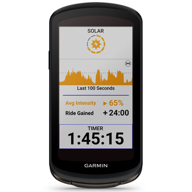 Garmin 010-02503-20 Edge 1040 Solar GPS Cycling Bike Computer + U-Lock Bundle