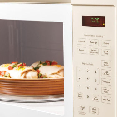 General Electric 1.6 Cu. Ft. Over-the-Range Microwave Oven, Bisque - Open Box