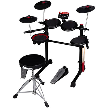 DDRUM Complete Electronic Drum Set w/ Mesh Drum Heads w/ Accessories Bundle