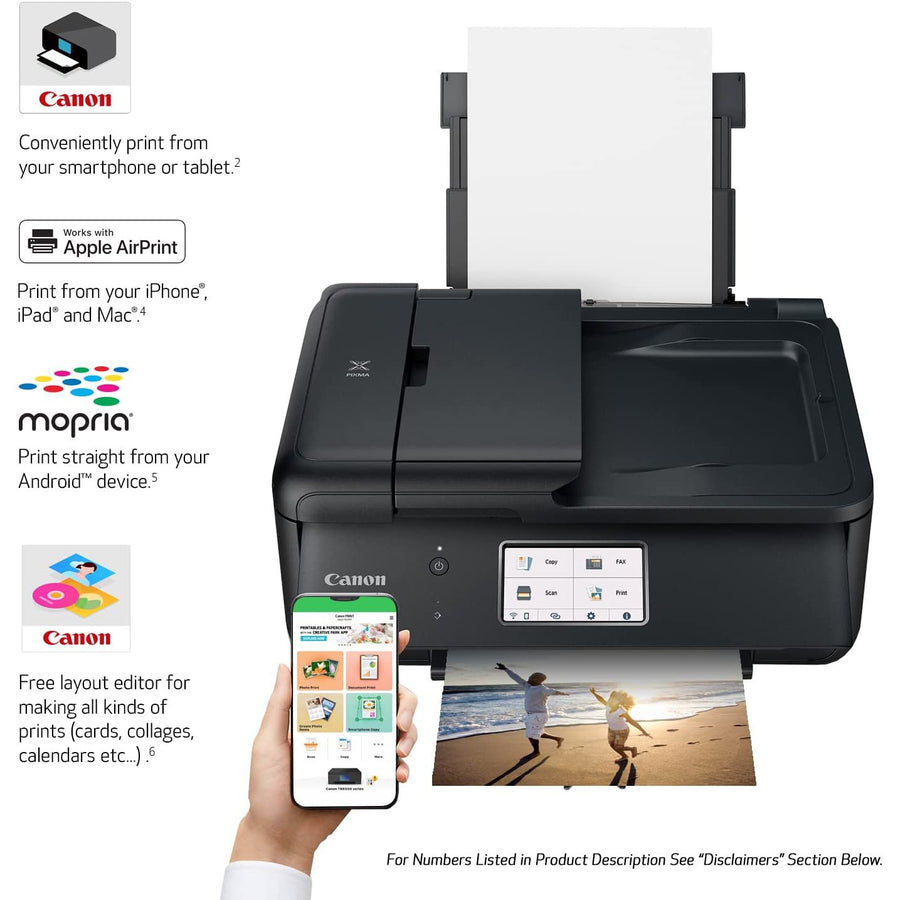 Canon TR8620a Wireless All-in-One Printer, Scanner, Copier, Fax Machine - 4451C032
