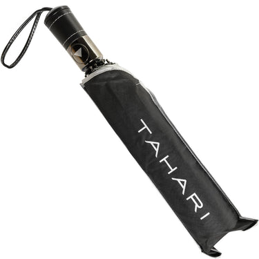 Tahari T4581 Collapsible Travel Umbrella, Black/White