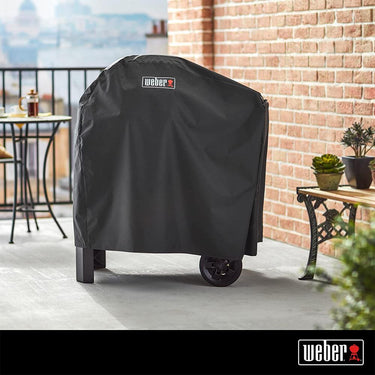 Weber Pulse 2000 with Cart Premium Grill Cover with Oven Mitt Pair