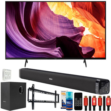 Sony KD43X80K 43" X80K 4K UHD LED Smart TV with Deco Gear Home Theater Bundle
