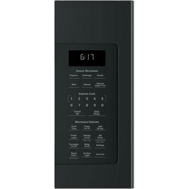 GE 1.7 Cu. Ft. Over-the-Range Microwave Oven Black with 2 Year Extended Warranty