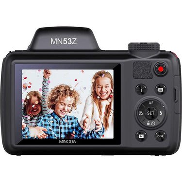 Minolta Pro Shot 16MP Digital Camera with 53x Optical Zoom - Red - Open Box