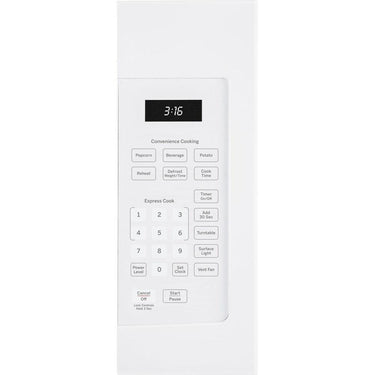 GE 1.6 Cu. Ft. Over-the-Range Microwave Oven, White - Open Box