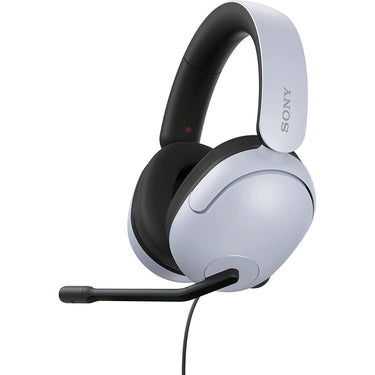 Sony INZONE H3 Wired Gaming Headset, White + Deco Gear Wood Headphone Holder