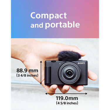 Sony ZV-1F Vlog Camera for Content Creators and Vloggers - White ZV-1F/W