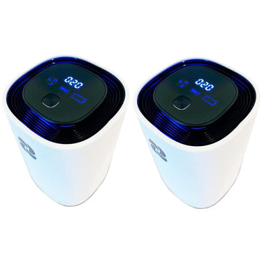 KIKI Pure Pro Personal Air Purifier/Ionizer - White (2-Pack)