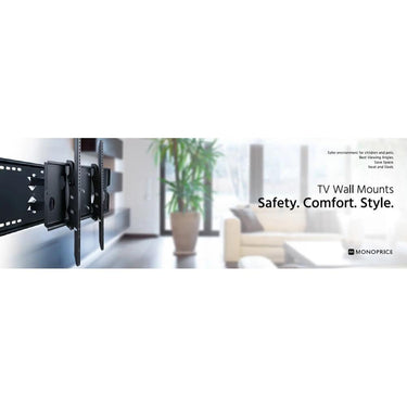 Monoprice Stable Series Fixed TV Wall Mount Bracket for TVs 60in to 100in - Open Box