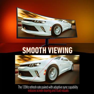 Deco Gear 49 inch Curved Ultrawide 5K Monitor - 120Hz; 101% NTSC; 100% sRGB - Open Box