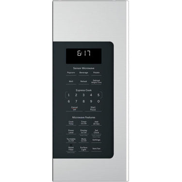 GE 1.7 Cu. Ft. Over-the-Range Sensor Microwave Oven, Stainless Steel - Open Box
