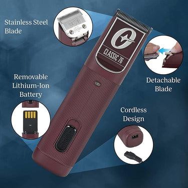 Oster Professional Cordless Classic 76 Clipper with 2 Year Extended Warranty