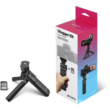 Sony Vlogger Kit ACCVC1 GP-VPT2BT Shooting Grip with Wireless Remote Commander + 64GB