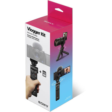 Sony Vlogger Kit ACCVC1 GP-VPT2BT Shooting Grip with Wireless Remote Commander + 64GB