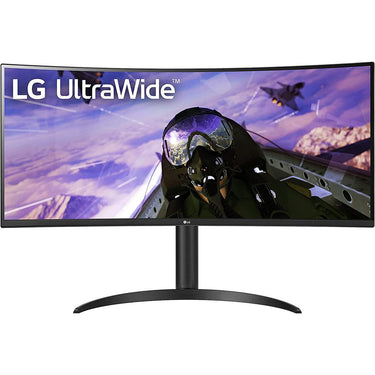 LG 34" Curved UltraWide QHD HDR FreeSync Premium Monitor with Cleaning Bundle