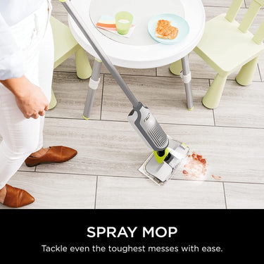 Shark VM252  Vacuum Mop Bundle w/ 12 Disposable Pads, 12 oz. Cleaning Solution, White