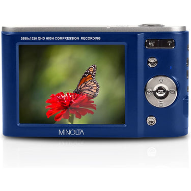 Minolta MND20 44 MP / 2.7K Ultra HD Digital Camera - Blue