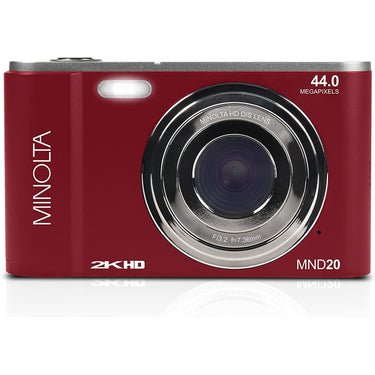 Minolta MND20 44 MP / 2.7K Ultra HD Digital Camera - Red