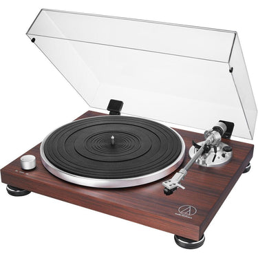 Audio-Technica AT-LPW50BT-RW Bluetooth Turntable Manual Belt-Drive w/ Accessories Bundle