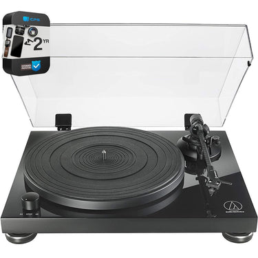 Audio-Technica Fully Manual Belt-Drive Turntable with 2 Year Extended Warranty