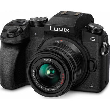 Panasonic LUMIX G7 Interchangeable Lens 4K Ultra HD Black DSLM Camera with 14-42mm Lens