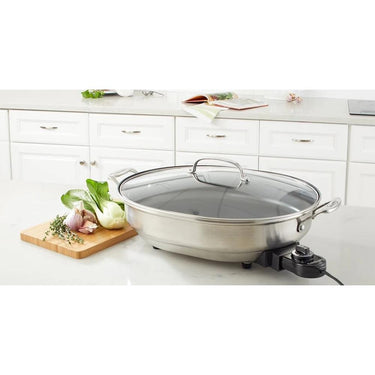 Cuisinart CSK-150 1500W Nonstick Electric Skillet, Brushed Stainless (CSK-150)