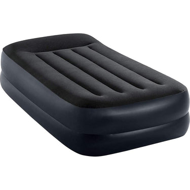 Intex Dura-Beam Standard Series Air Mattress with Built-in Pillow and Pump, Twin