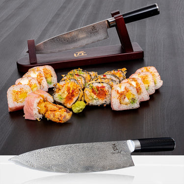 Deco Chef Chef Knife 8-inch Damascus Steel 67 Layers, Japanese Quality Open Box