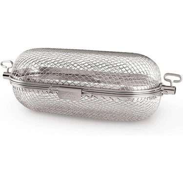 Napoleon Rotisserie Grill Basket Stainless Steel + Grill Cover and Pans Set of 3