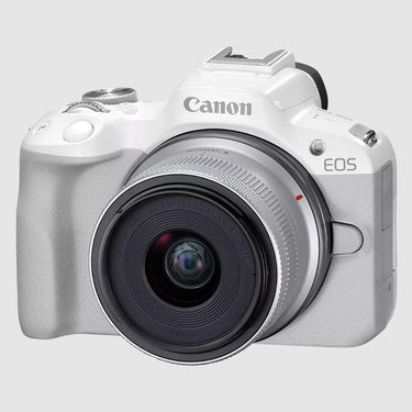 Canon EOS R50 Mirrorless Camera with RF-S 18-45mm F4.5-6.3 IS STM Lens -White 5812C012