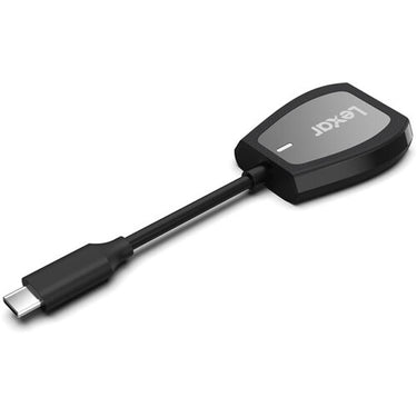 Lexar Pro USB-C Dual-Slot Reader (LRW470U-RNHNU) + 64GB Memory Bundle