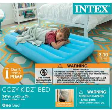 Intex Cozy Kidz Air Mattress, Yellow or Blue, Color May Vary