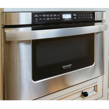 Sharp 24" 1.2 cu. ft. 950W Microwave Drawer Stainless Steel with 3 Year Warranty