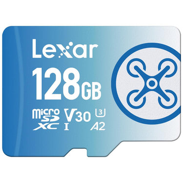 Lexar 128GB FLY microSDXC UHS-I Memory Card w/ Drone Essentials Software Bundle