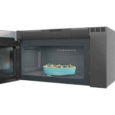 GE Profile 2.1 Cu. Ft. Over-the-Range Sensor Microwave Oven Steel Open Box