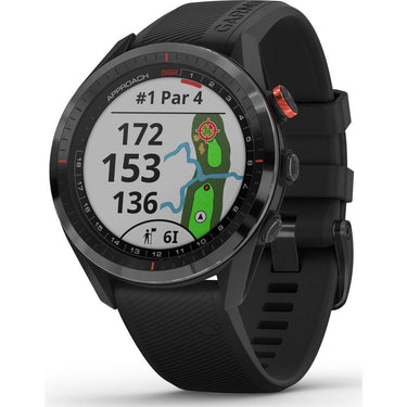 Garmin Approach S62 Ceramic Bezel w/ Black Band GPS Golf Watch + 1 Year Warranty