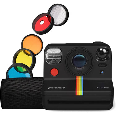 Polaroid Originals Now+ 2nd Gen i-Type Instant Camera + 5 Lens Filters w/ Color Film Bundle