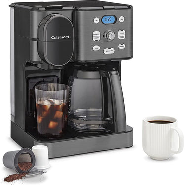 Cuisinart 2-IN-1 Center Combo Brewer Coffee Maker Black with 3 Year Warranty