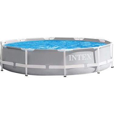 Intex 26701EH Prism Frame Pool Set with Filter Pump 10ft x 30in + Deluxe Pool Skimmer
