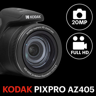 Kodak PIXPRO Astro Zoom 20MP Digital Camera 40X Optical Zoom 24mm - Open Box