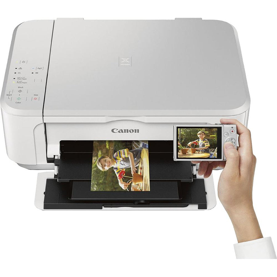 Canon Pixma MG3620 Wireless Inkjet All-In-One White Multifunction Printer