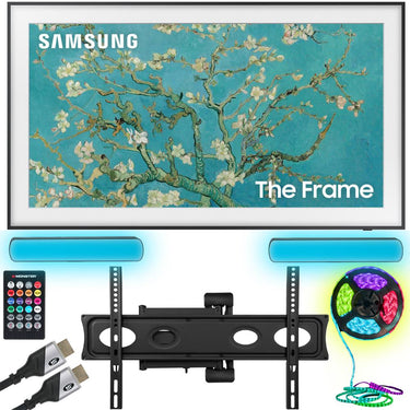 Samsung 32" The Frame QLED HDR 4K Smart TV 2023 w/ Monster TV Wall Mount Kit