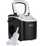 Deco Chef Compact Countertop Ice Maker 26LBs in 24HRs, 9 Ice Cubes in 6 Minutes, Black