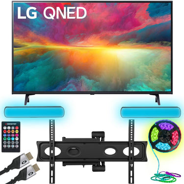 LG 50" 4K HDR Smart Quantum Dot NanoCell TV 2023 w/ Monster TV Wall Mount Kit