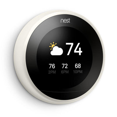 Google Nest 3rd Generation Learning Thermostat (White) - Refurbished T3017US