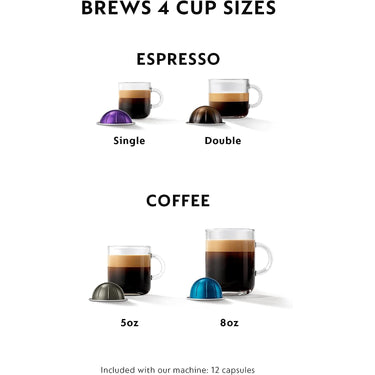 Nespresso Vertuo Next Espresso & Coffee Maker by DeLonghi, Dark Grey -