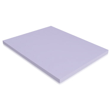 Deco Home 3-Inch Full Memory Foam Mattress Topper with Infused Lavender Scent, Ventilated