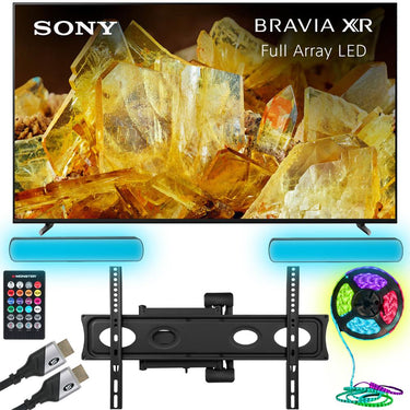 Sony Bravia XR 98" X90L 4K HDR LED Smart TV 2023 with TV Wall Mounting Bundle